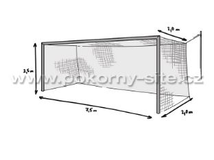 Bild von Fussballnetz / Tornetz, 5 mm stark, 2,0 / 2,0 m tief