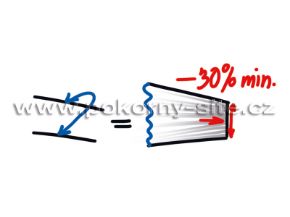 Bild von Zugnetz ohne Sack - schwer - Masche 30 mm 