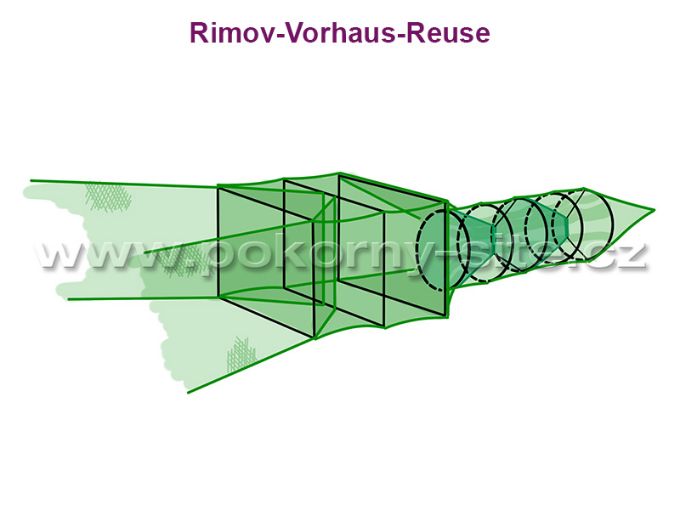Bild von Rimov-Vorhaus - Fischreuse - Masche 10 mm 