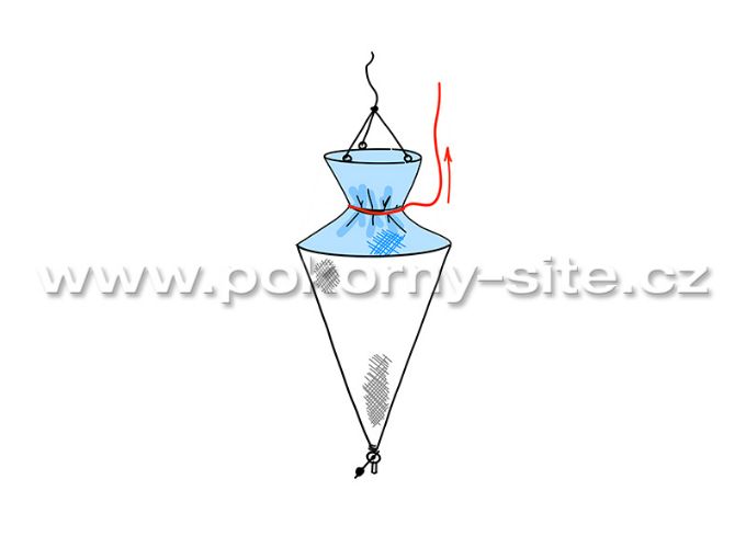 Bild von Planktonnetz nach Apstein – Ausführung mit Schliessvorrichtung - Dm. 40 cm