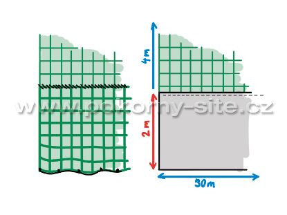 Bild von Trennnetz / Trennvorhang - PP/120/4 mm + PP/45/4 mm