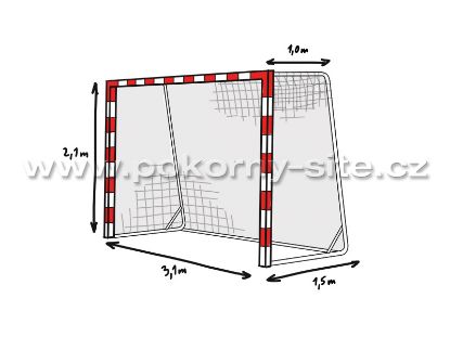 Bild von Handballtornetz LEAGUE - 4 mm stark