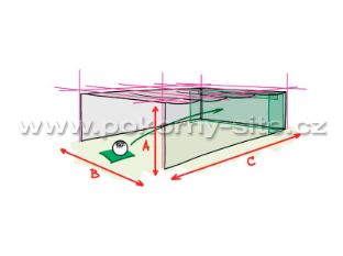 Bild von Golfkäfig für Training der Abschläge - Maschenweite 20 mm, Stärke 2,5 mm