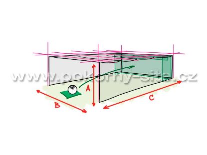 Bild von Golfkäfig für Training - Masche 20 mm, Stärke 2,5 mm
