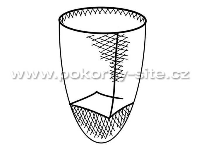 Bild von Stosshamen-Netz, lose, maschinell, montiert, Masche 15 mm